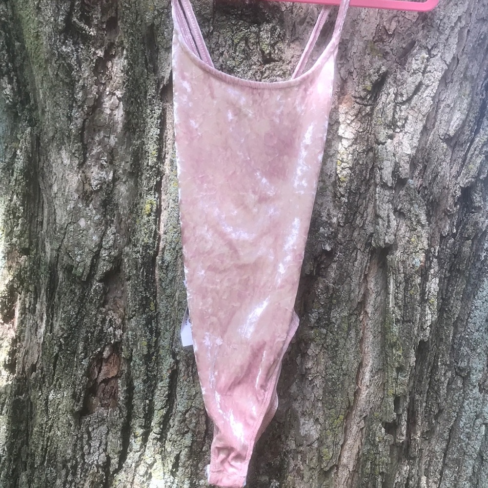 Pink Velvet Bodysuit 💕